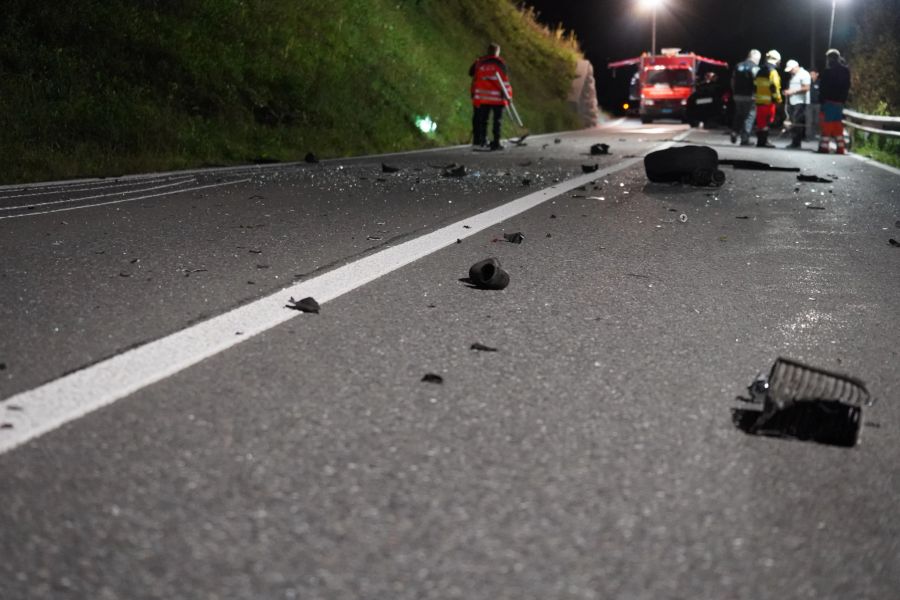 Die Unfallstelle in Ried SZ.