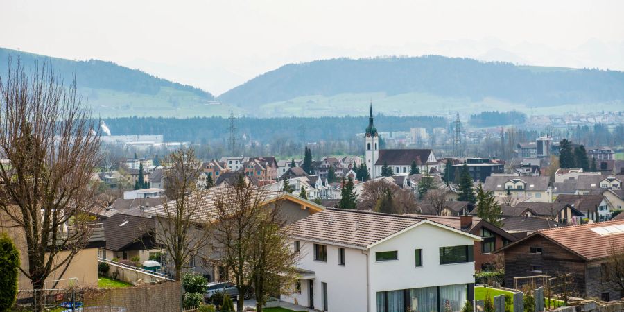 Blick auf die Gemeinde Inwil.