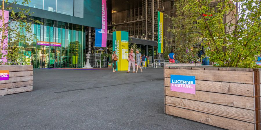Das Lucerne Festival beim KKL in der Stadt Luzern.