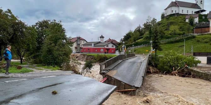 Unwetter in Slowenien