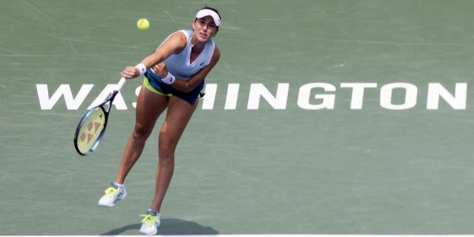 Belinda Bencic scheitert im Achtelfinal von Washington. Belinda Bencic