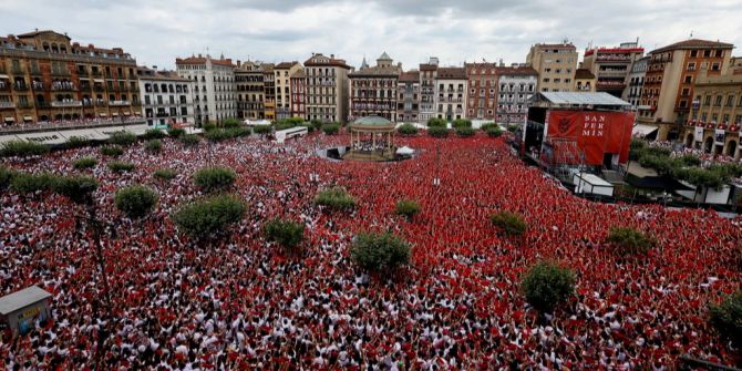 Sanfermin Pamplona Stierhatz