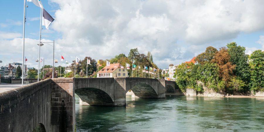 Die Rheinbrücke in Rheinfelden.