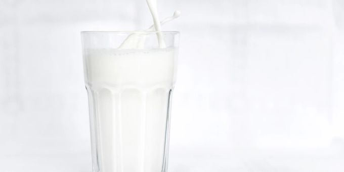 Ein Glas Milch. Milch Laktoseintoleranz