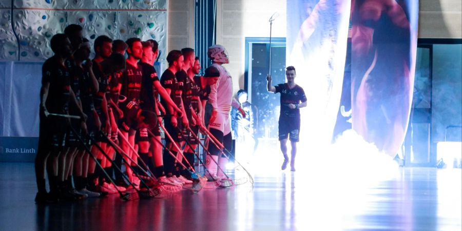 Einlauf beim NLB-Team der Red Devils March-Höfe. - March