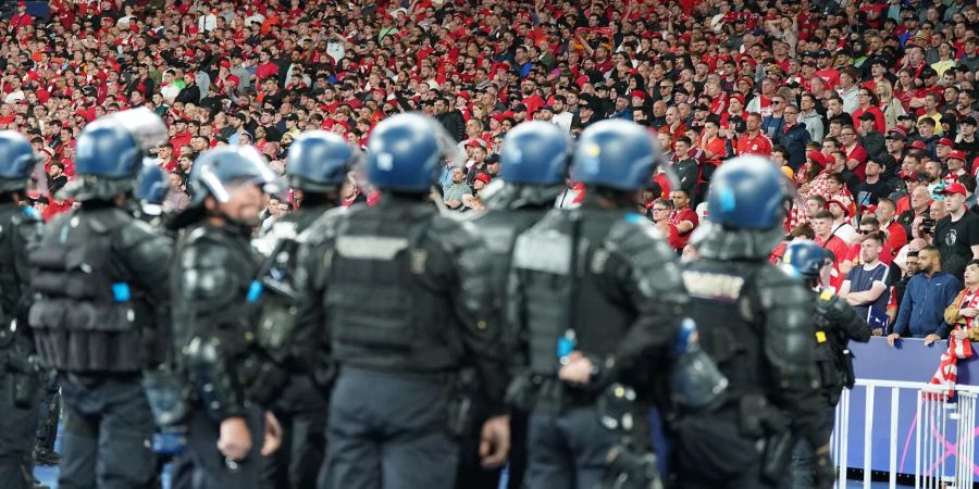 Die französische Polizei begeleitete das Finale der Champions League in Paris mit einem Grossaufgebot.