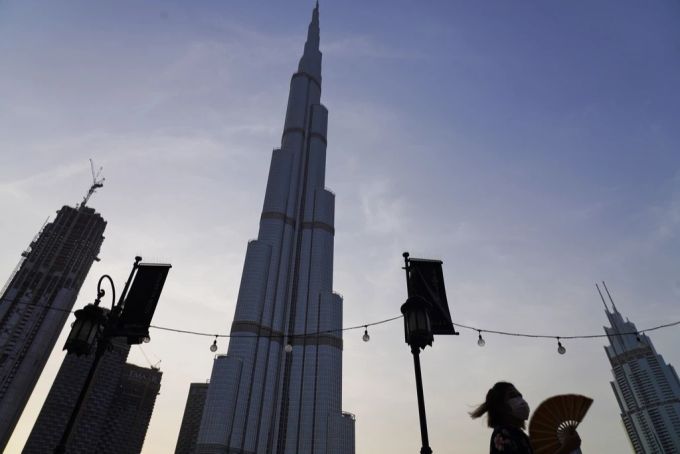 Der Burj Khalifa bei klarer Sicht. Burj Khalifa