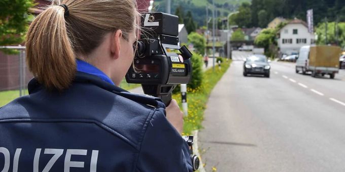 Zu schnell in St. Gallen unterwegs. Raser