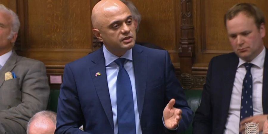 Nach seinem Rücktritt als britischer Gesundheitsminister: Sajid Javid.