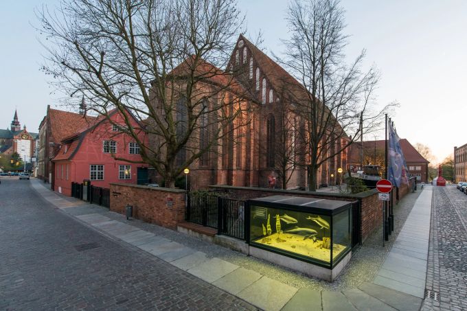 Das Meeresmuseum wird renoviert. Das Meeresmuseum in Stralsund.