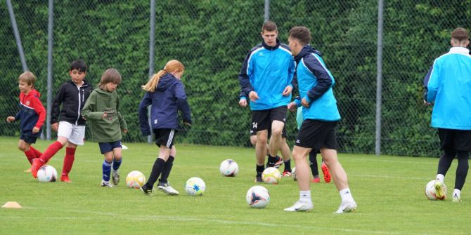Einmal Training mit den Vorbildern
