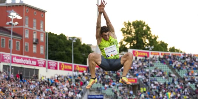 Simon Ehammer bestätigt in der Diamond League seine starke Form. Ehammer Diamond League