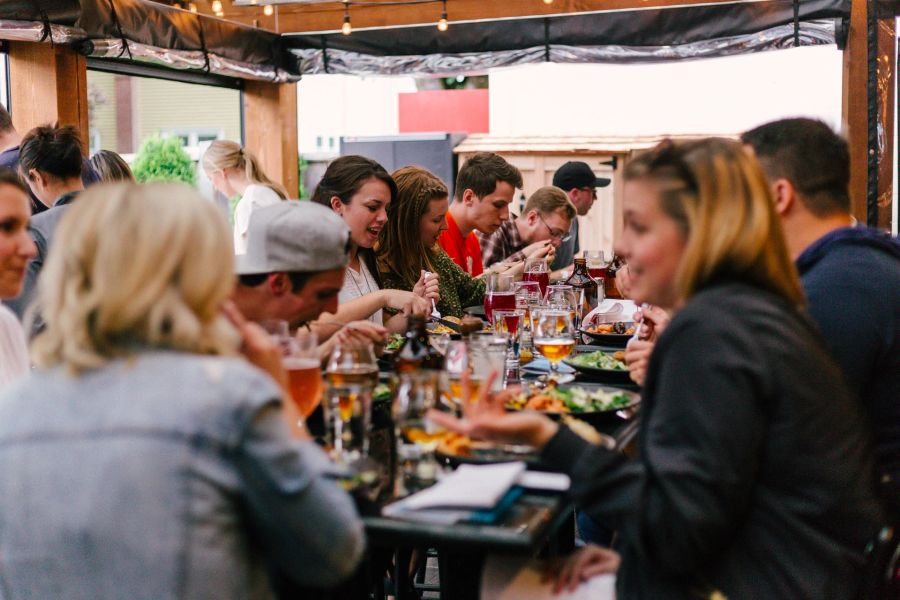 Menschen im Restaurant