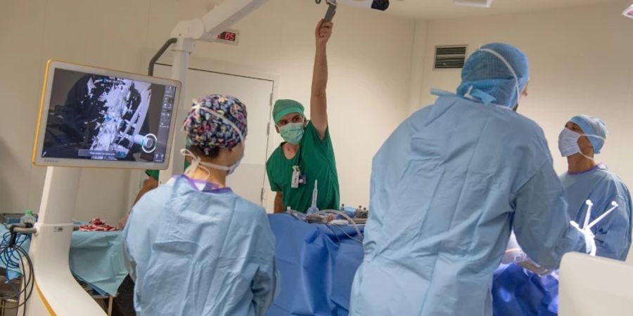 Operationssaal in einem Krankenhaus in Frankreich
