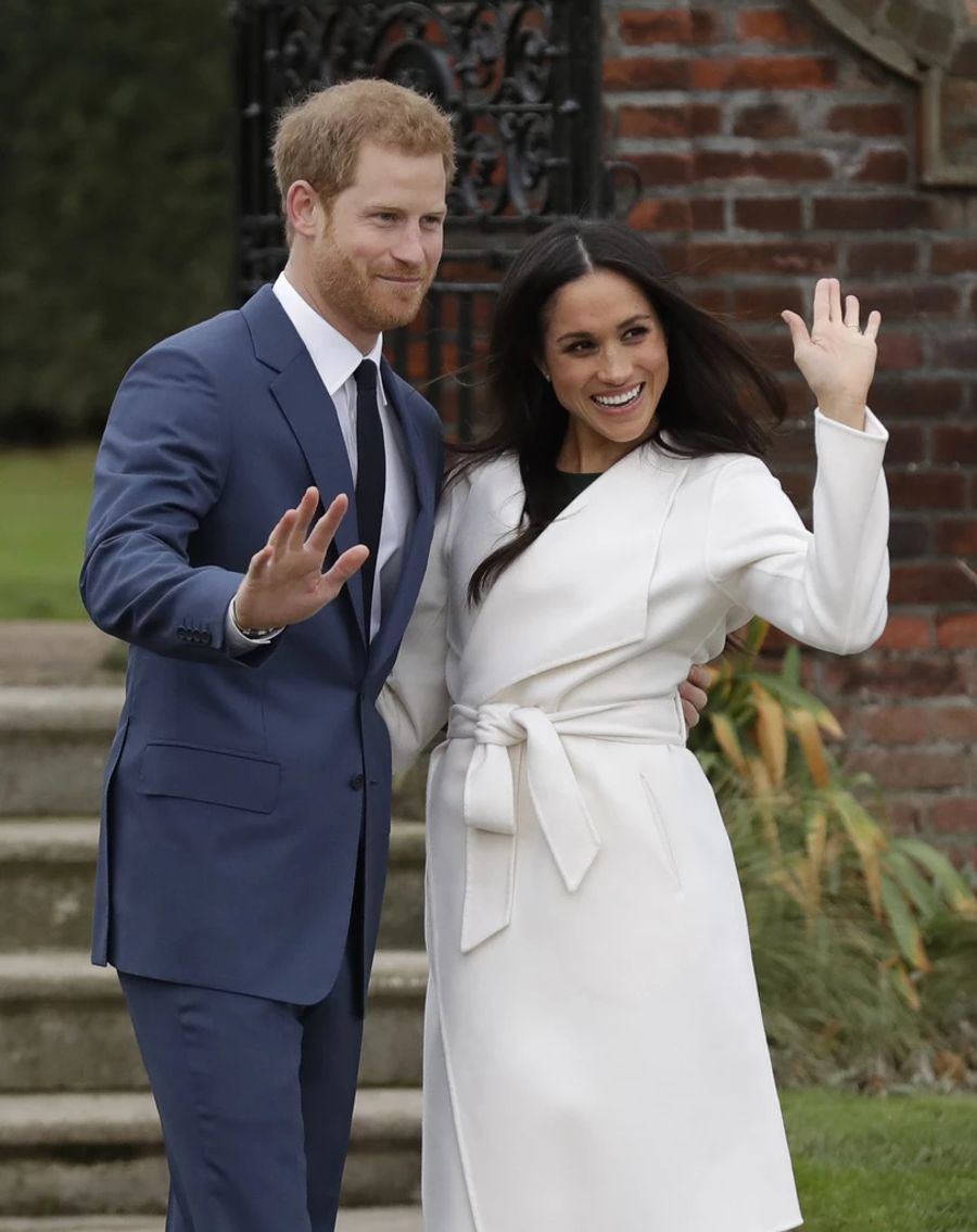 Meghan und Harry bei der Bekanntgabe ihrer Verlobung.