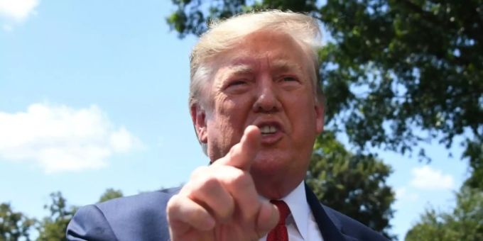 Trump am Mittwoch im Gespräch mit Journalisten in Washington Trump am Mittwoch im Gespräch mit Journalisten in Washington