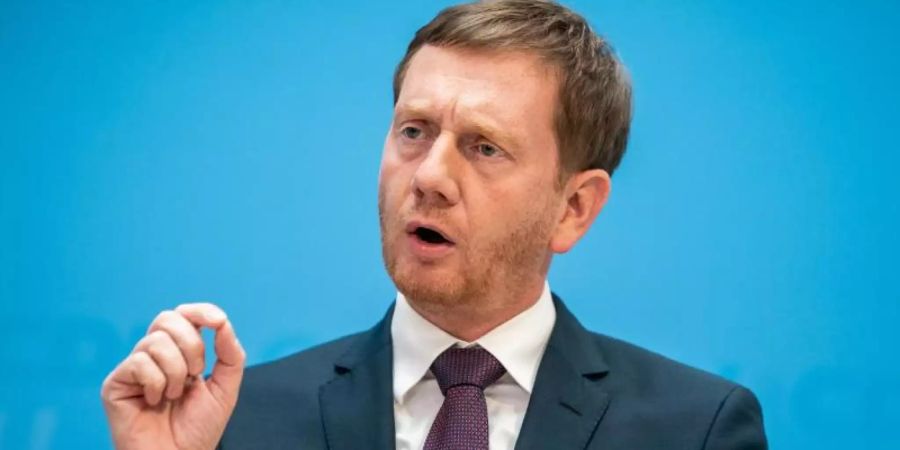 Michael Kretschmer am Tag nach den Landtagswahlen im Konrad-Adenauer-Haus in Berlin. Foto: Michael Kappeler