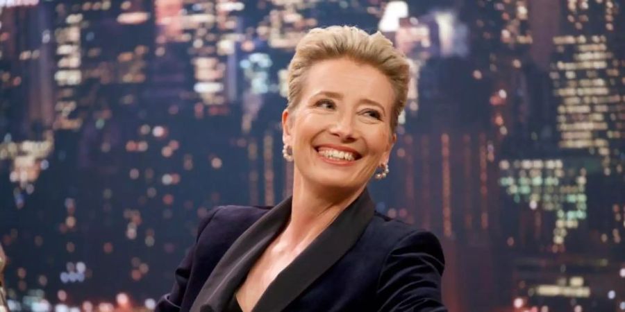 Katherine Newbury (Emma Thompson) ist eine taffe Talkshow-Moderatorin. Foto: eOne Germany