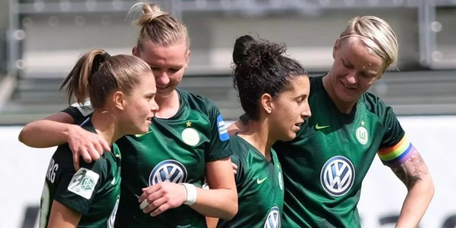 Wolfsburg setzte sich am Sonntag beim MSV Duisburg mit 6:1 durch. Foto: Peter Steffen