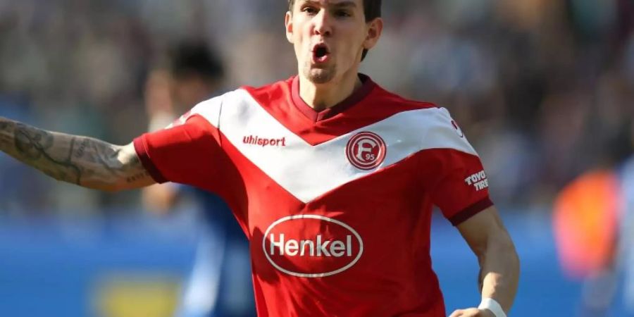 Benito Raman von Fortuna Düsseldorf wird mit dem FC Schalke 04 in Verbindung gebracht. Foto: Andreas Gora