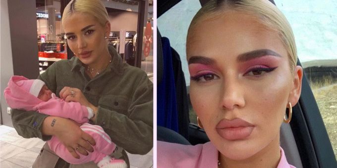 Im Kinderzimmer - Skandal-Rapperin Loredana steckt ihr Baby in Gucci