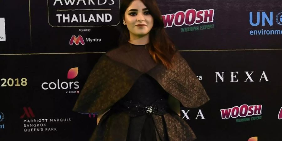 Zaira Wasim bei einer Preisverleihung im Juni 2018