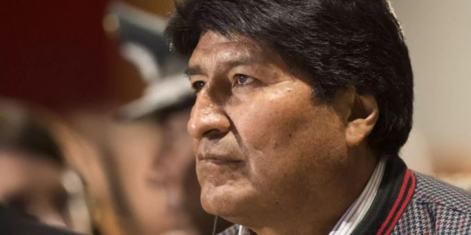 Evo Morales, Präsident von Bolivien. Evo Morales
