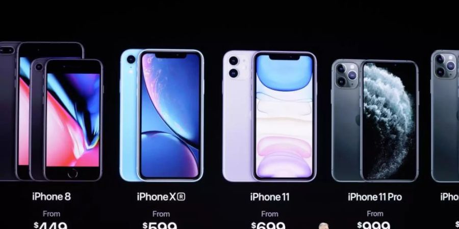 Phil Schiller, Apples Vizepräsident Weltweites Marketing, stellte das neue iPhone 11 Pro und iPhone 11 Pro Max vor. Foto: Tony Avelar/FR155217 AP