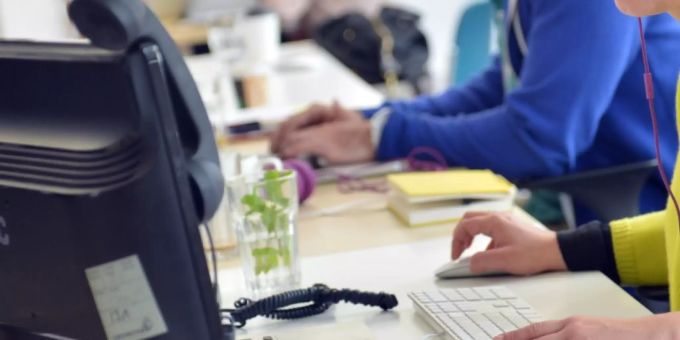 Mitarbeiter in einem Büro. büro
