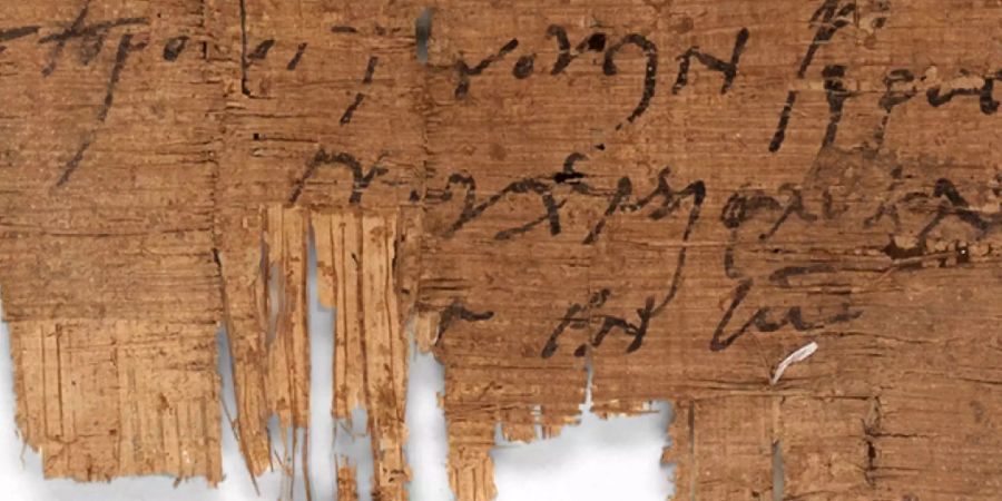 Die christliche Grussformel am Schluss des Briefs verrät die Gesinnung des Schreibenden. Der Papyrus befindet sich seit über 100 Jahren im Besitz der Universität Basel.