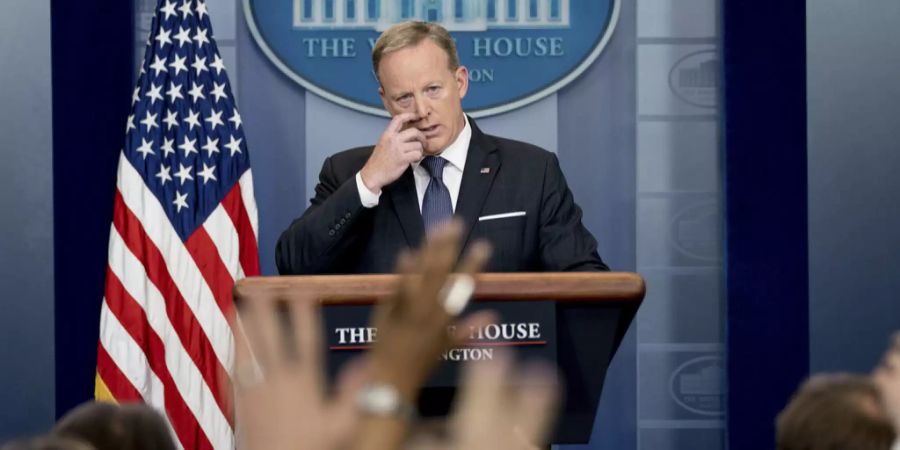 Sean Spicer war der erste Pressesprecher von Donald Trump.