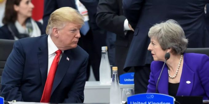 Werden wohl nie die besten Freunde: Donald Trump und Theresa May im November 2018 beim G20-Gipfel in Buenos Aires. Donald Trump Theresa May