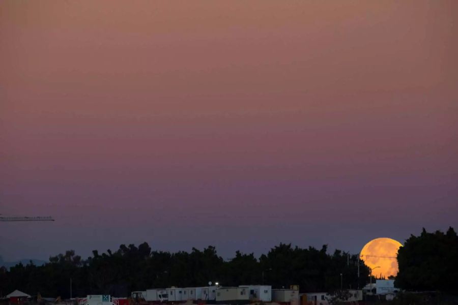 Der Supermond war auch gut von Guadalajara in Mexiko aus zu sehen.