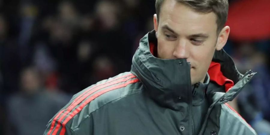 Laboriert weiter an einer Daumenverletzung: Bayern-Keeper Manuel Neuer. Foto: Kay Nietfeld