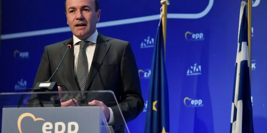 Manfred Weber im Februar in Athen