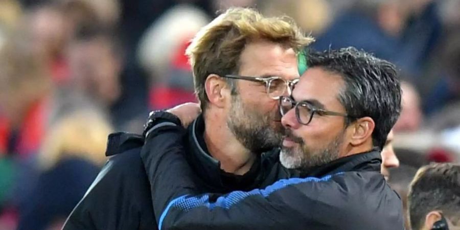 Jürgen Klopp beglückwünscht Schalke 04 zur Verpflichtung von David Wagner. Foto: Dave Howarth/PA Wire