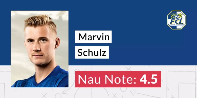 Die Nau-Note für Marvin Schulz. Marvin Schulz
