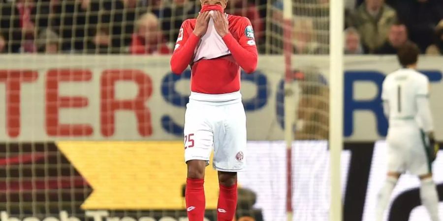 Jean-Philippe Gbamin stand aufgrund eines Fehlverhaltens nicht im Kader für das Bundesliga-Spiel bei Werder Bremen. Foto: T. Silz/dpa