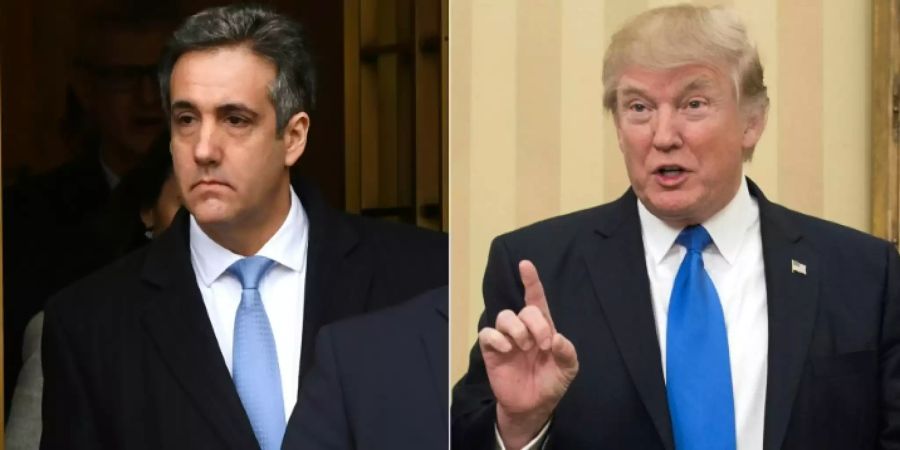 Cohen (l.) und Trump.