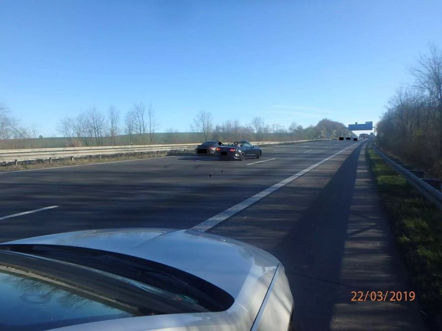 Polizei Autobahn Hochzeit
