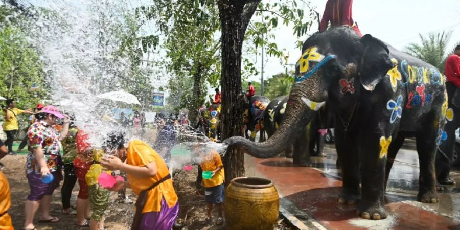 Songkran-Fest in Ayutthaya