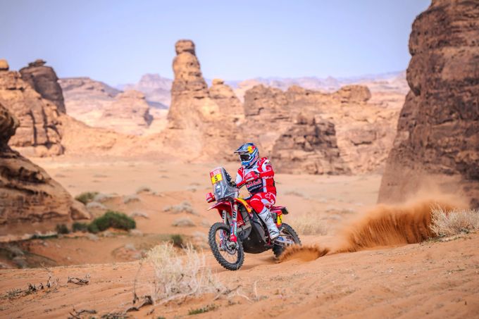 Daniel Sanders (GasGas) beim Prolog der Rallye Dakar. Daniel Sanders Rallye Dakar
