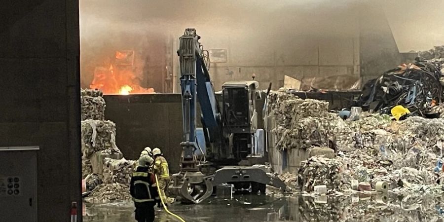 Brand in Schredder