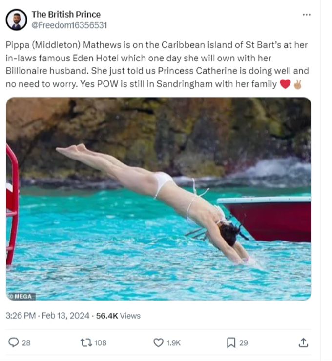 Pippa geniesst die Sonnenseiten des Lebens. Prinzessin Kate Pippa
