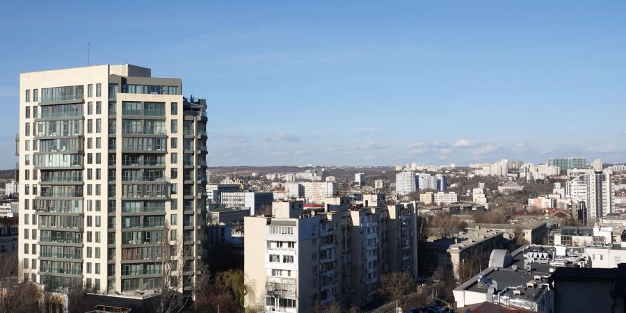 Blick auf das Zentrum von Moldaus Hauptstadt Chisinau.