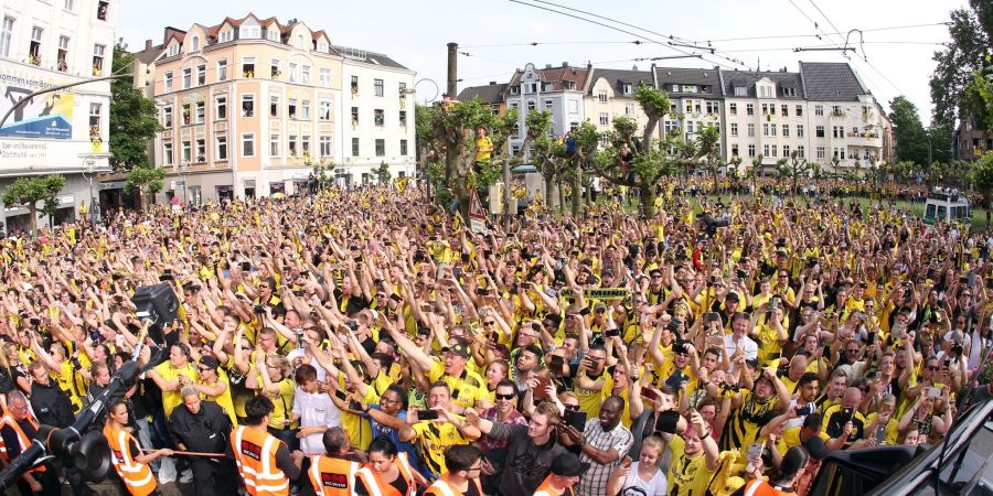 In Dortmund werden im Falle des Meistertitels mehr als 200.000 Fans erwartet.