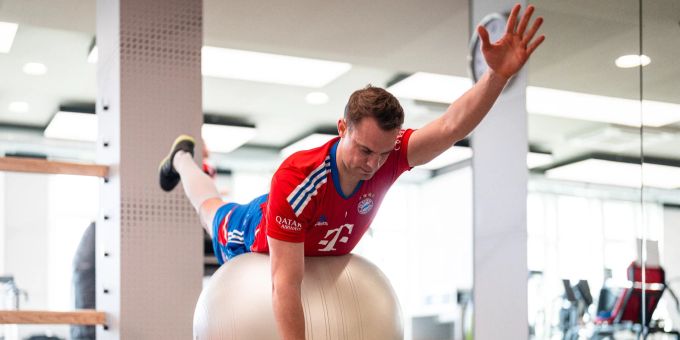 Arbeitet an seinem Comeback: Bayern-Keeper Manuel Neuer. -/FC Bayern München/dpa Manuel Neuer