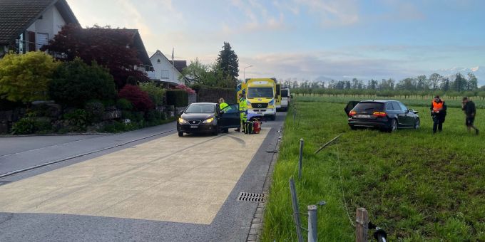 Marbach: Kollision zwischen zwei Autos Kollision in Marbach