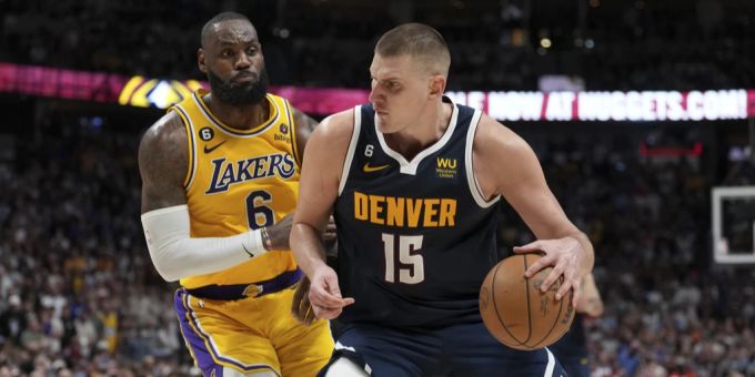 Die Denver Nuggets bezwingen die LA Lakers erneut. denver nuggets