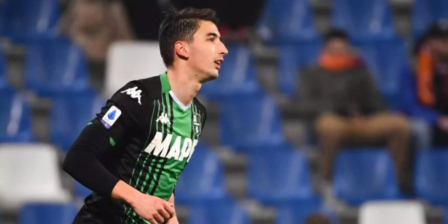 Sassuolos Filip Djuricic wurden gleich zwei Tore aberkannt. Foto: Massimo Paolone/Lapresse via ZUMA Press/dpa/Archiv